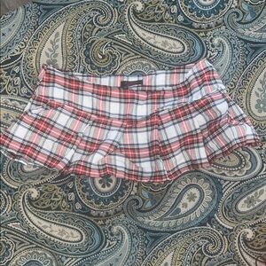 Plaid Mini Skirt